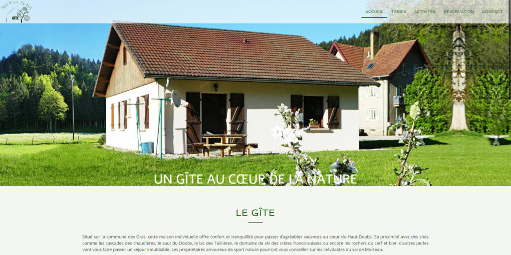 Gite sous la vie du bois