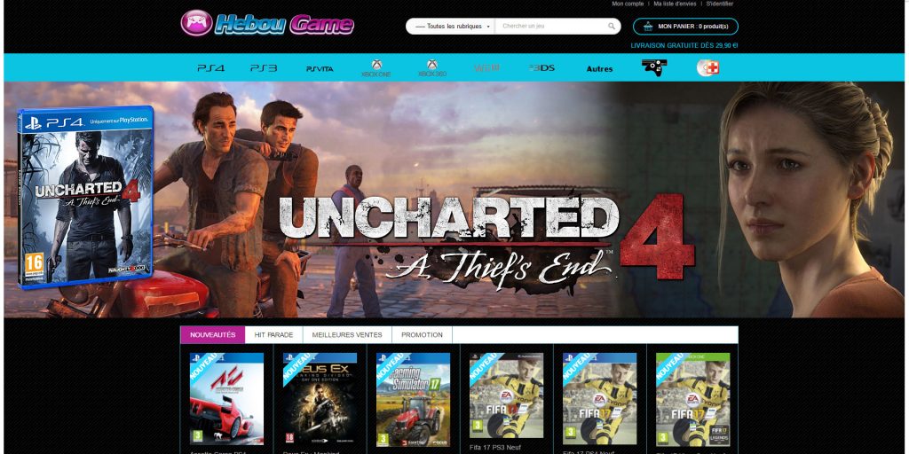 HebouGame Capture Magento Vidéo Games