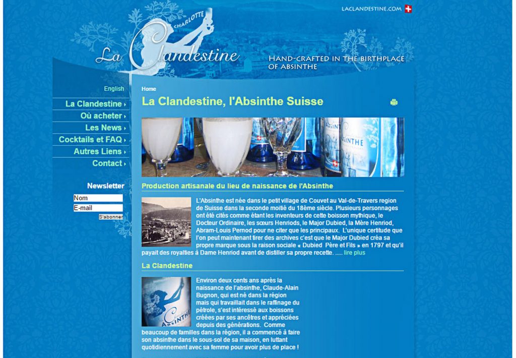 La-Clandestine - Site USA Absinthe - La Clandestine