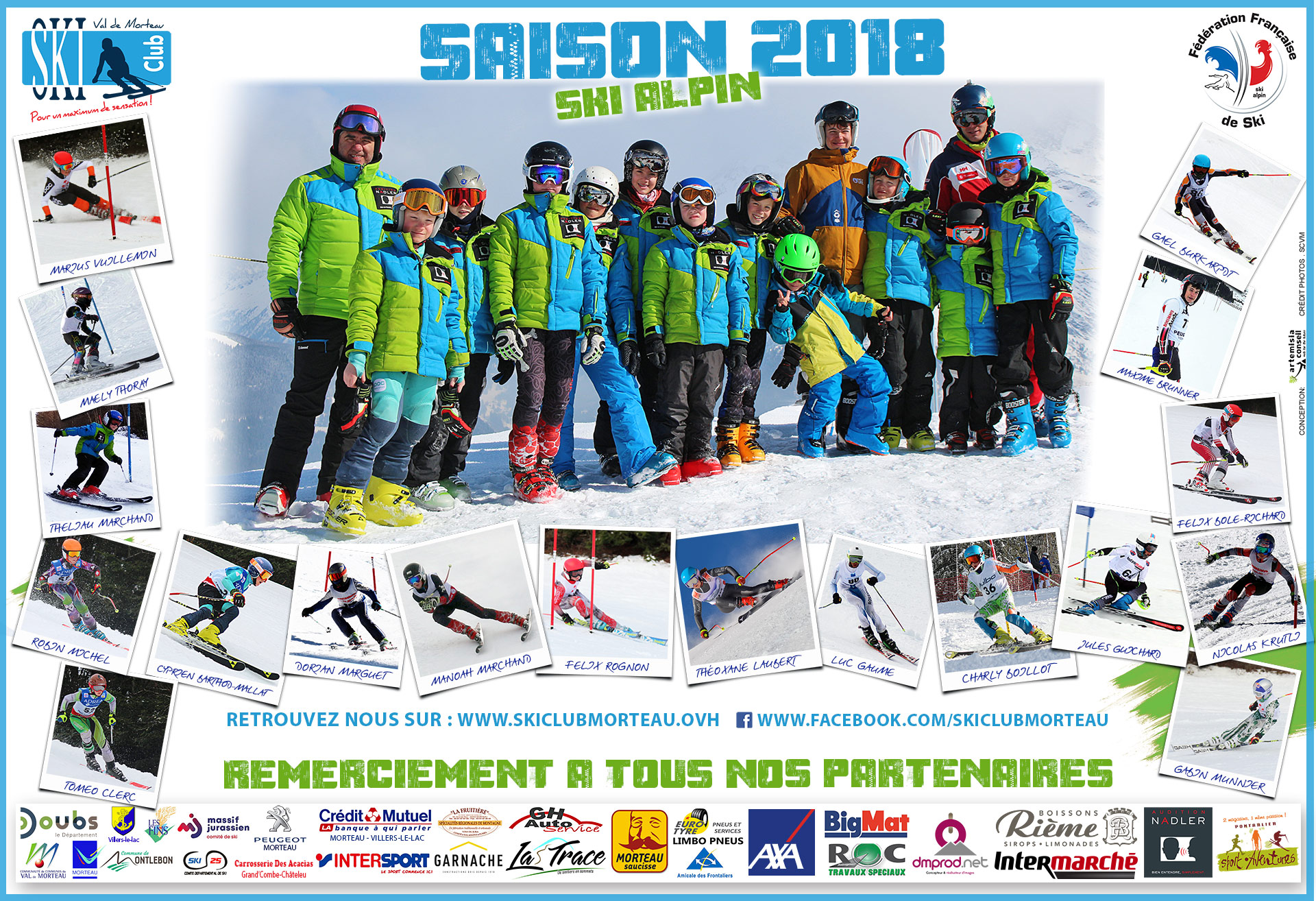 Poster saison Ski Club Val de Morteau 2019
